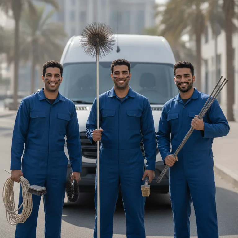 منظف مداخن فريق في الصجعة